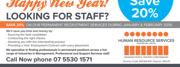 20% Off Recruitment Services