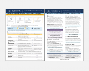 Fair Work Information Statement – Updated 13.8.20