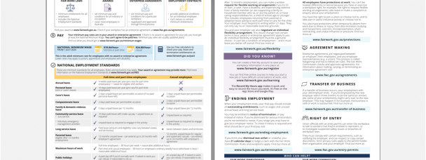 Fair Work Information Statement – Updated 13.8.20